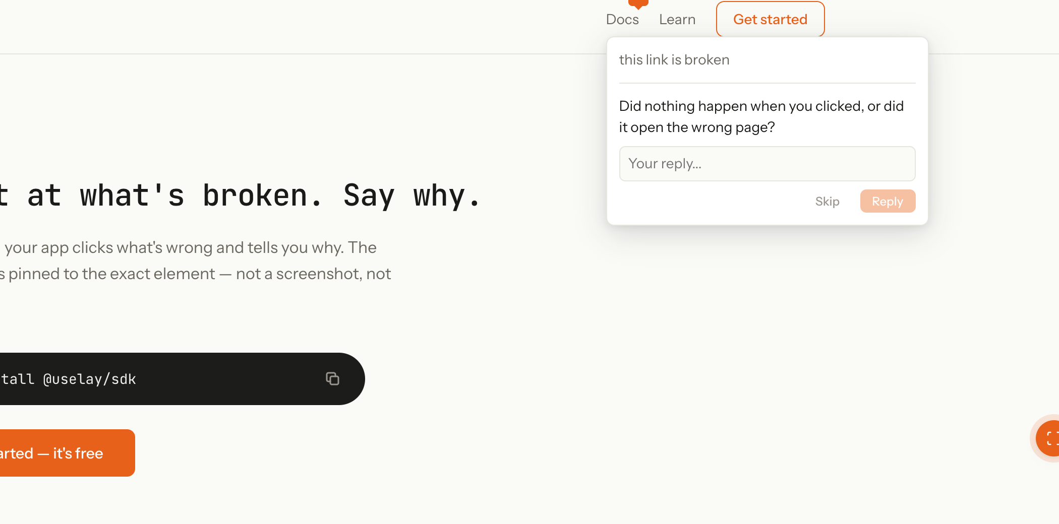 UseLay follow-up question after a fast comment.